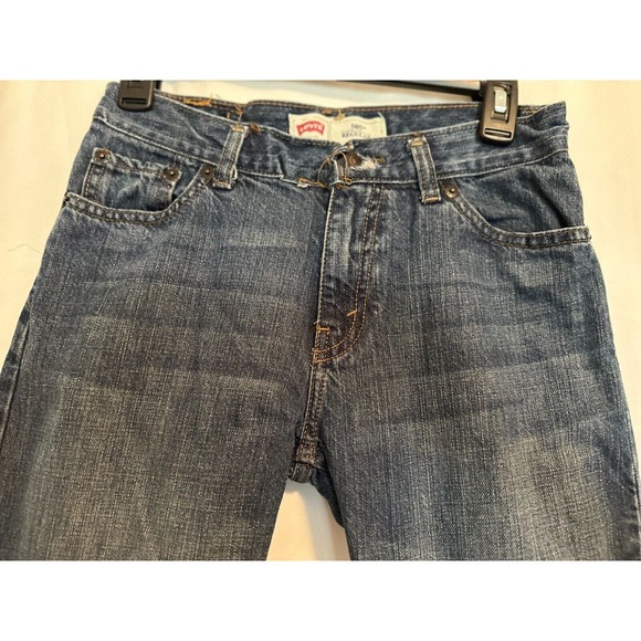 LEVI'S 505 Regular Fit 27x27 Straight Leg Blue Jeans Size Regular 14 *NICE - Picture 9 of 11